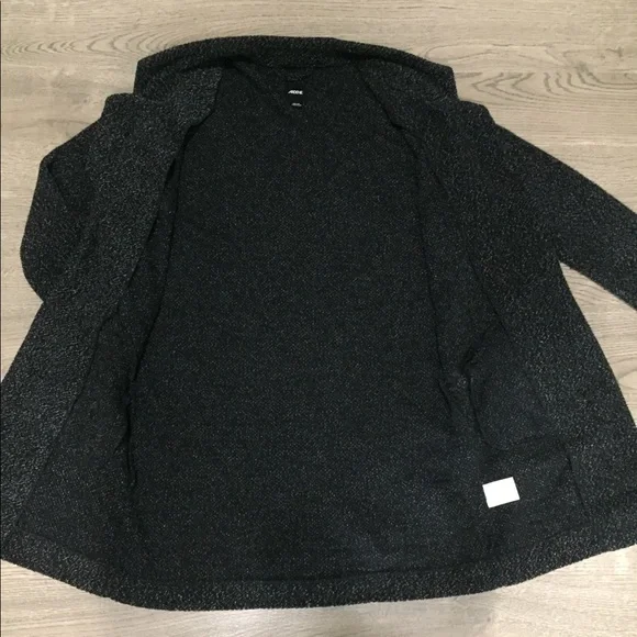 XS cardigan coat jacket marled grey pockets EUC - Picture 14 of 15